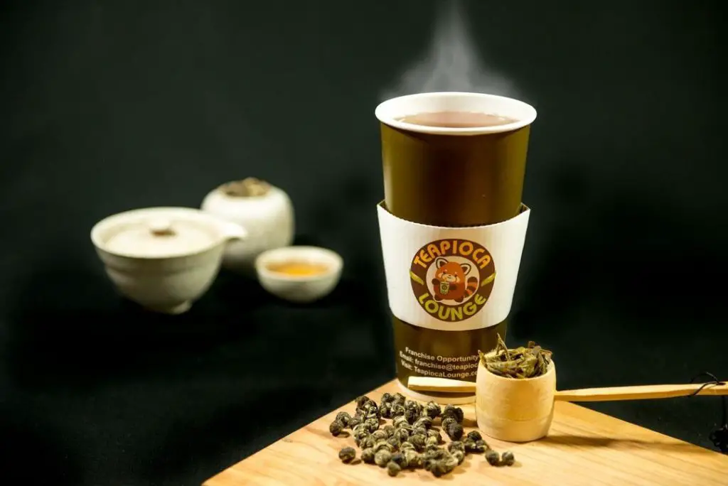 Tea cup at Teapioca Lounge