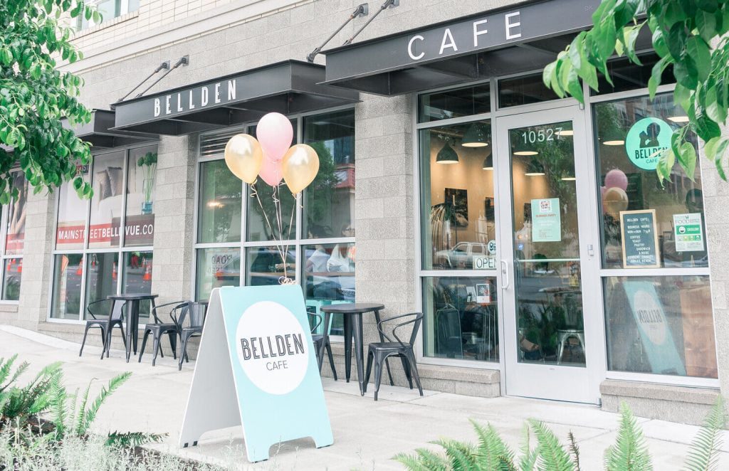 Among the coffee shops in Bellevue, Bellden Café has a gorgeous front side