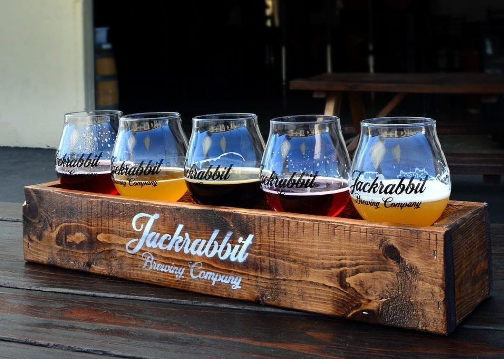  beer glasses  at Jackrabbit Brewing