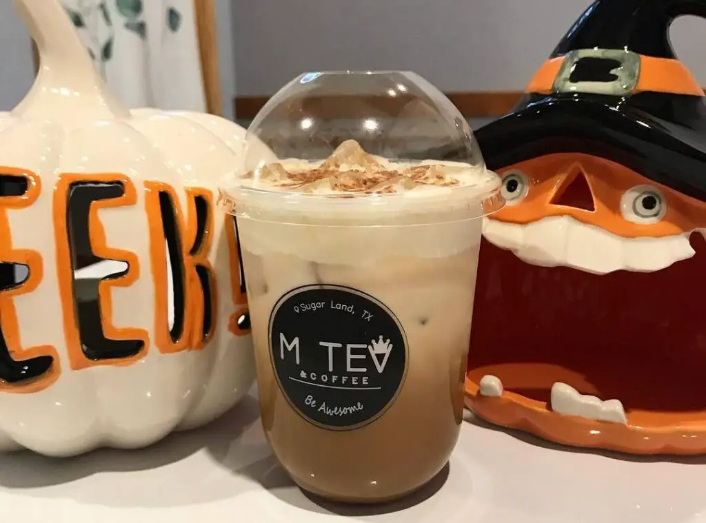 Ice coffee cup at MTea & Coffee
